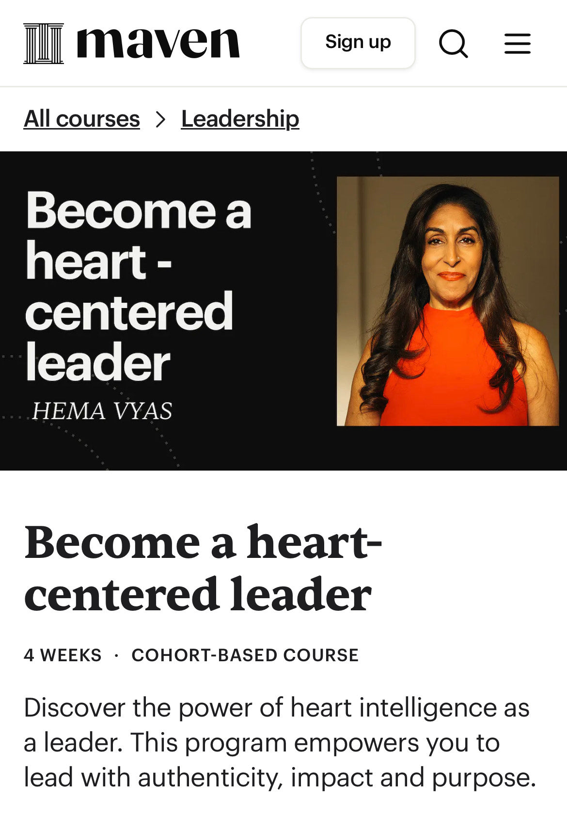 Become a Heart-Centred Leader (Live Cohort)